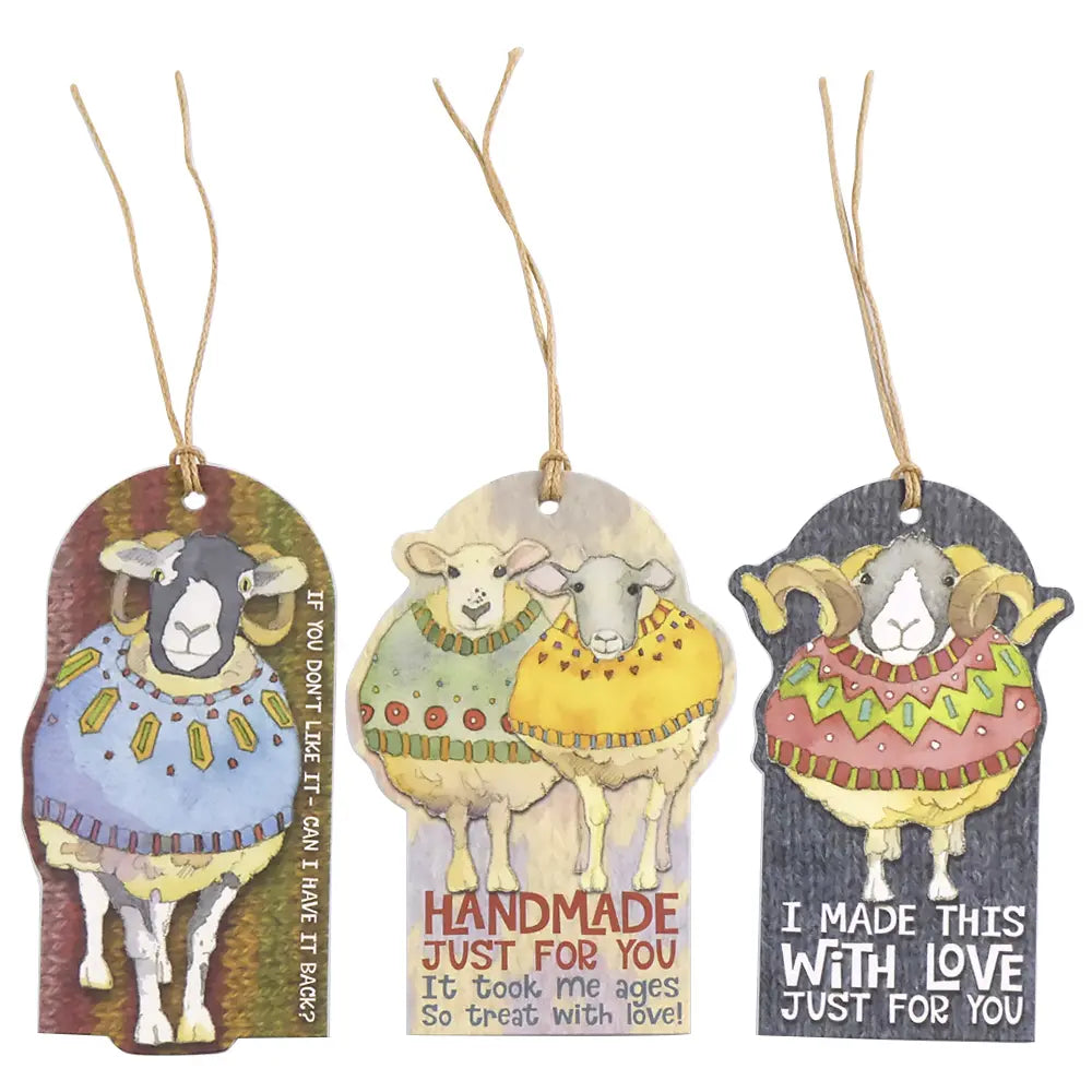 Emma Ball Sheep in Sweaters Crafting Tags