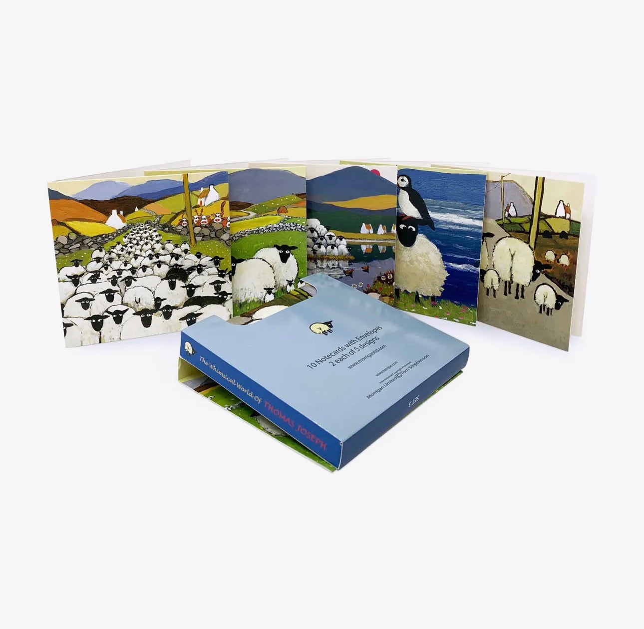 Thomas Joseph Greeting Card Pack - 10 Notecards with Enveloples