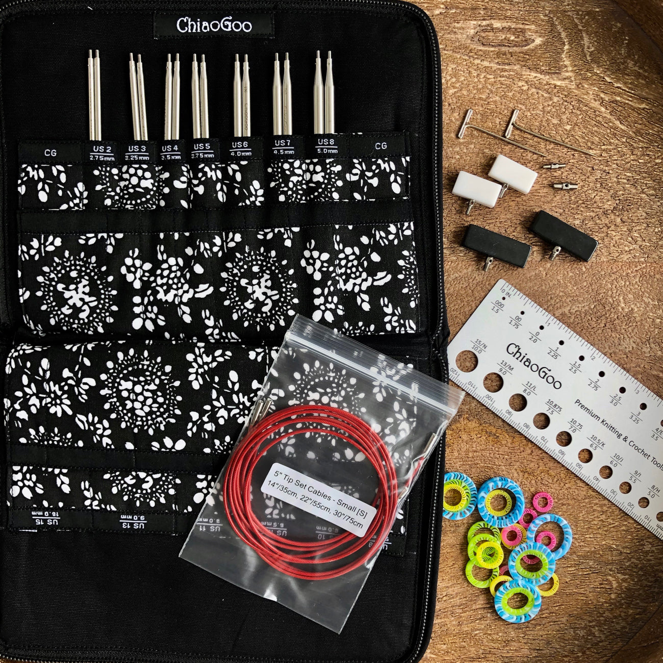 ChiaoGoo 5-inch Twist Lace Set Small 7500-S