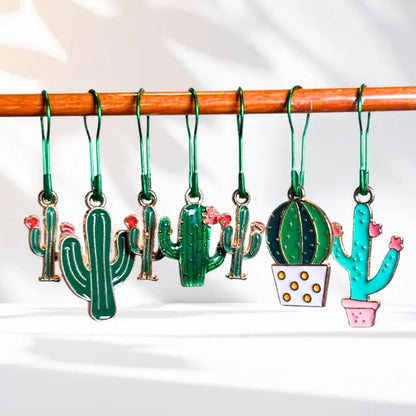 Cactus Lover Stitch Markers, Set of 8