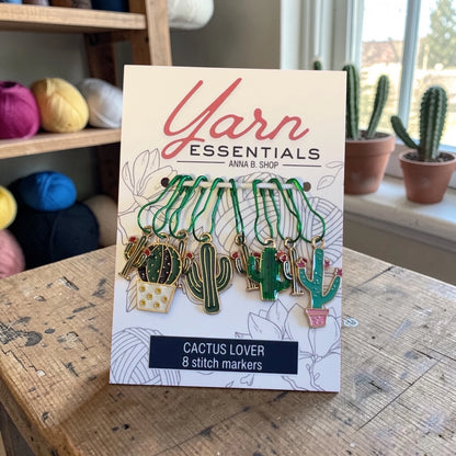 Cactus Lover Stitch Markers, Set of 8