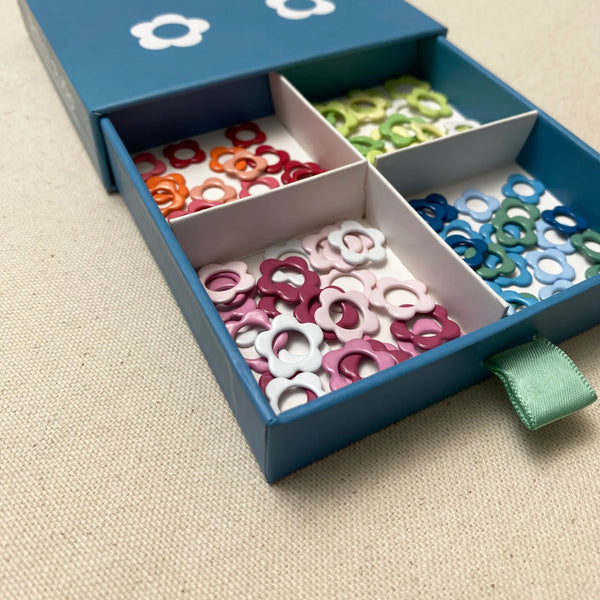 Flower Stitch Marker Sampler Box