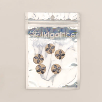 Ikigai Fiber Embroidered Buttons