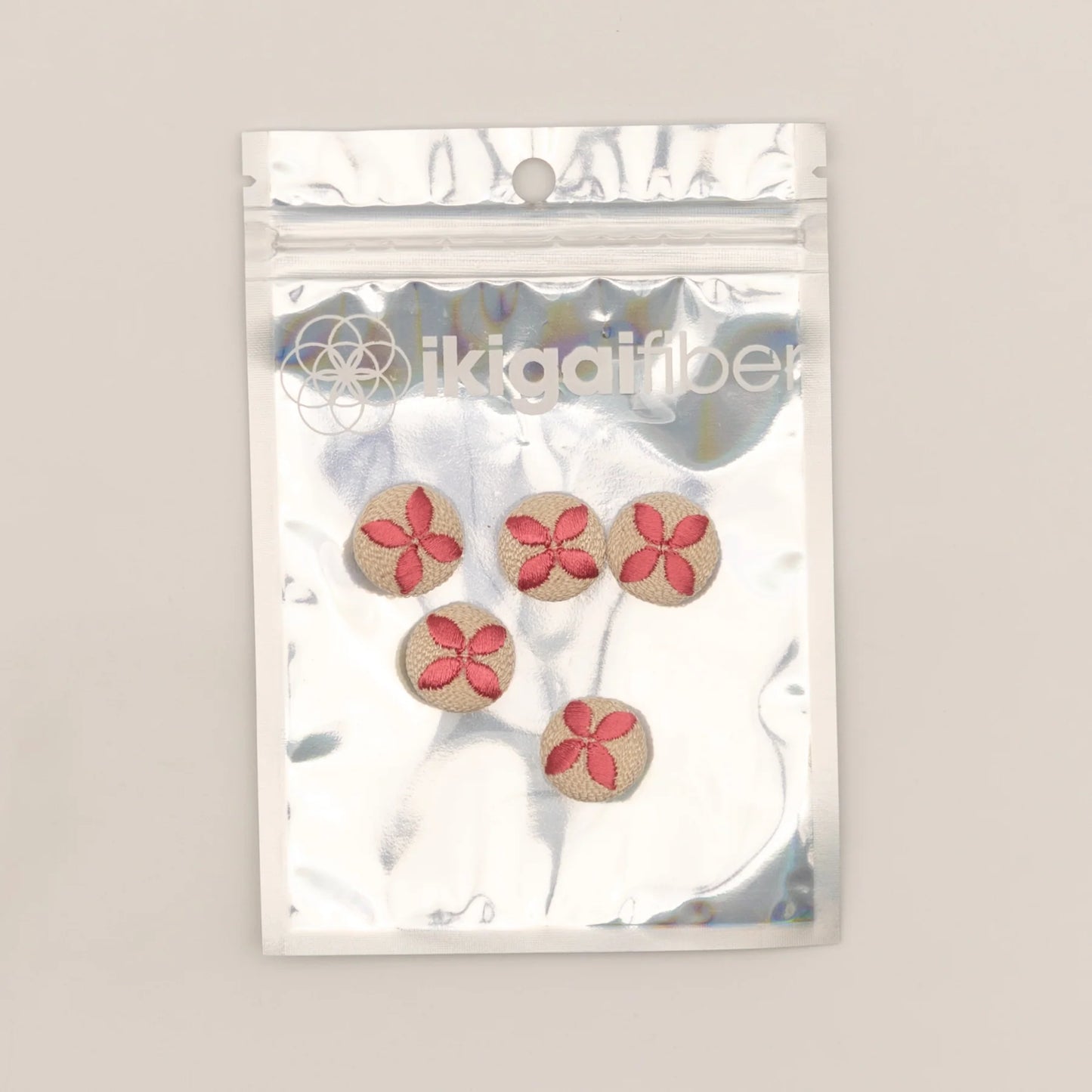 Ikigai Fiber Embroidered Buttons