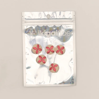 Ikigai Fiber Embroidered Buttons