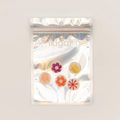 Ikigai Fiber Embroidered Buttons