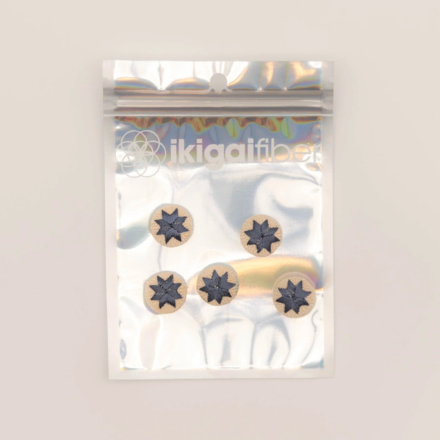 Ikigai Fiber Embroidered Buttons