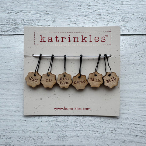 Instruction Stitch Markers for New Knitters
