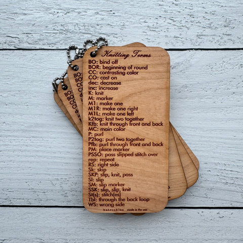 Knitting Terms Tool