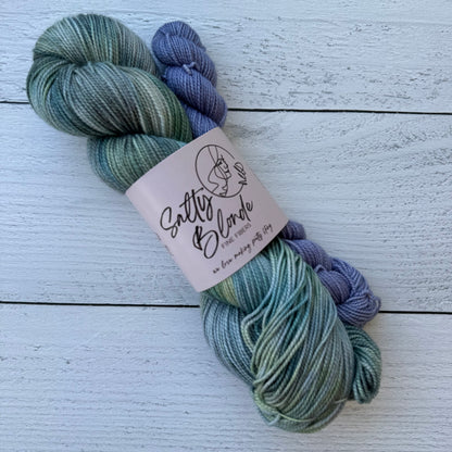 Salty Blonde Fiber 2-ply Sock Set