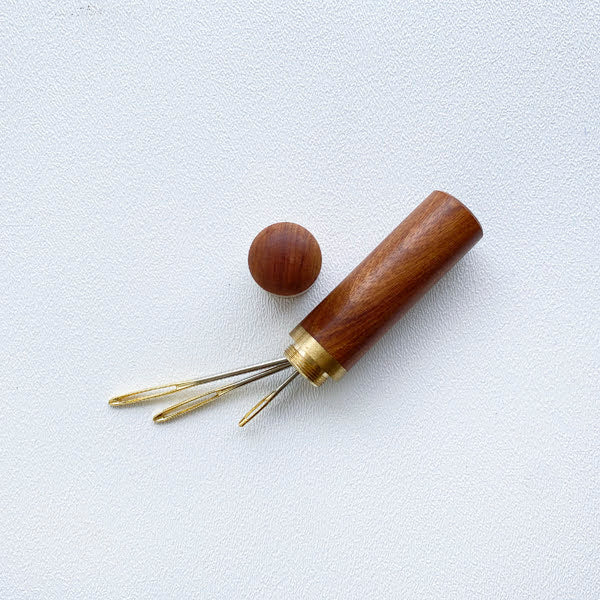 Wooden Tapestry Needle Case