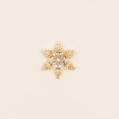 Snowflake Crystal Brooch