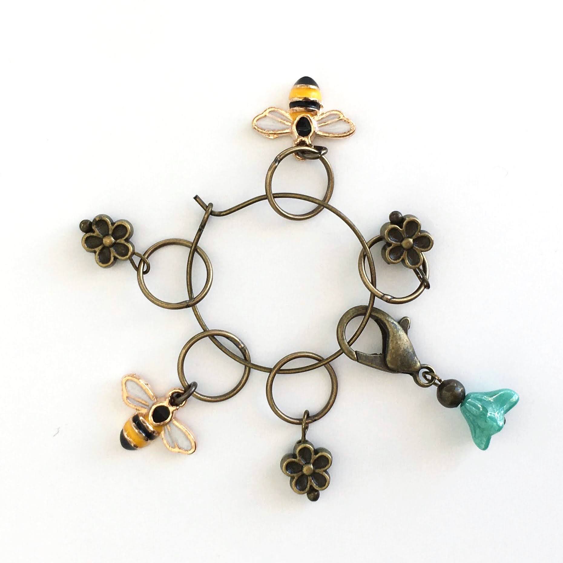 NNK Bee and Bloom Stitch Marker Set