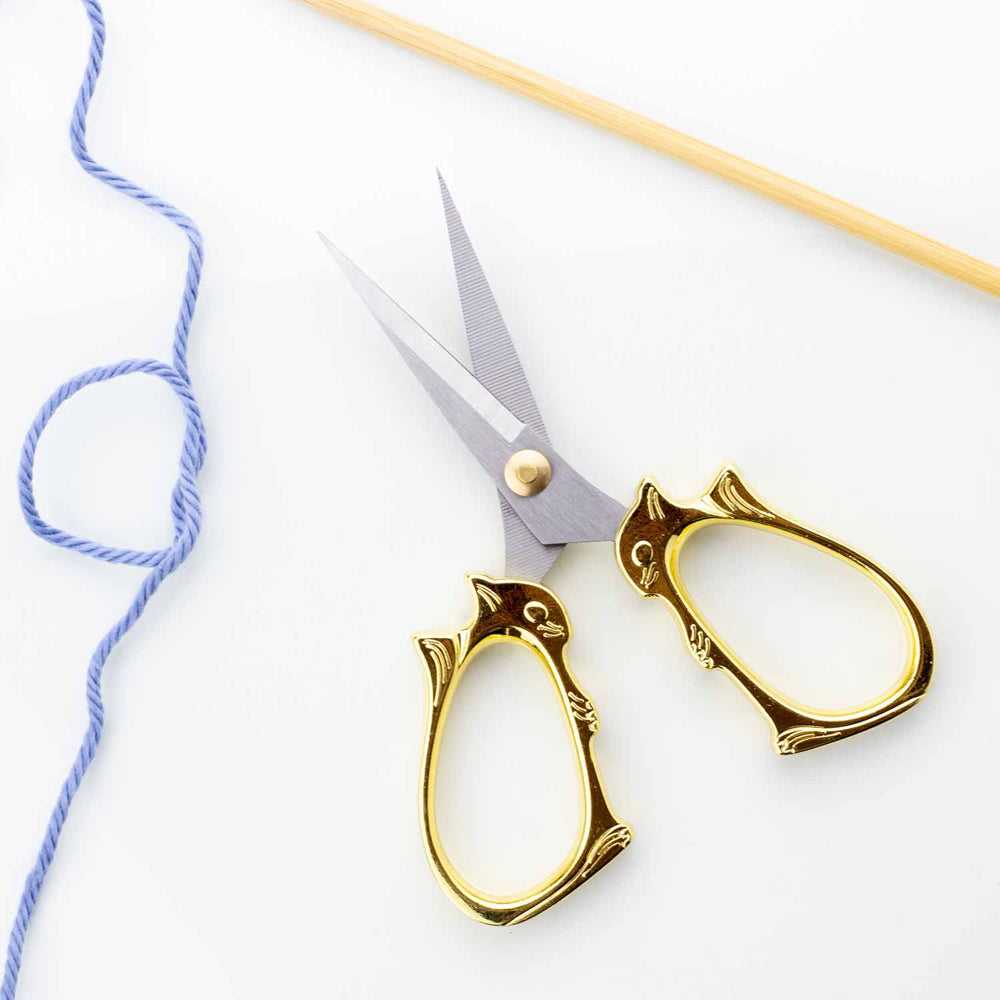 Golden Cat Embroidery Scissors