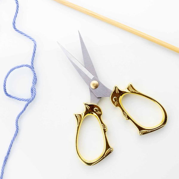 Golden Cat Embroidery Scissors