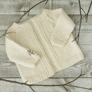 Knit Baby Cardigan Kit - US Washable Shaniko Wool