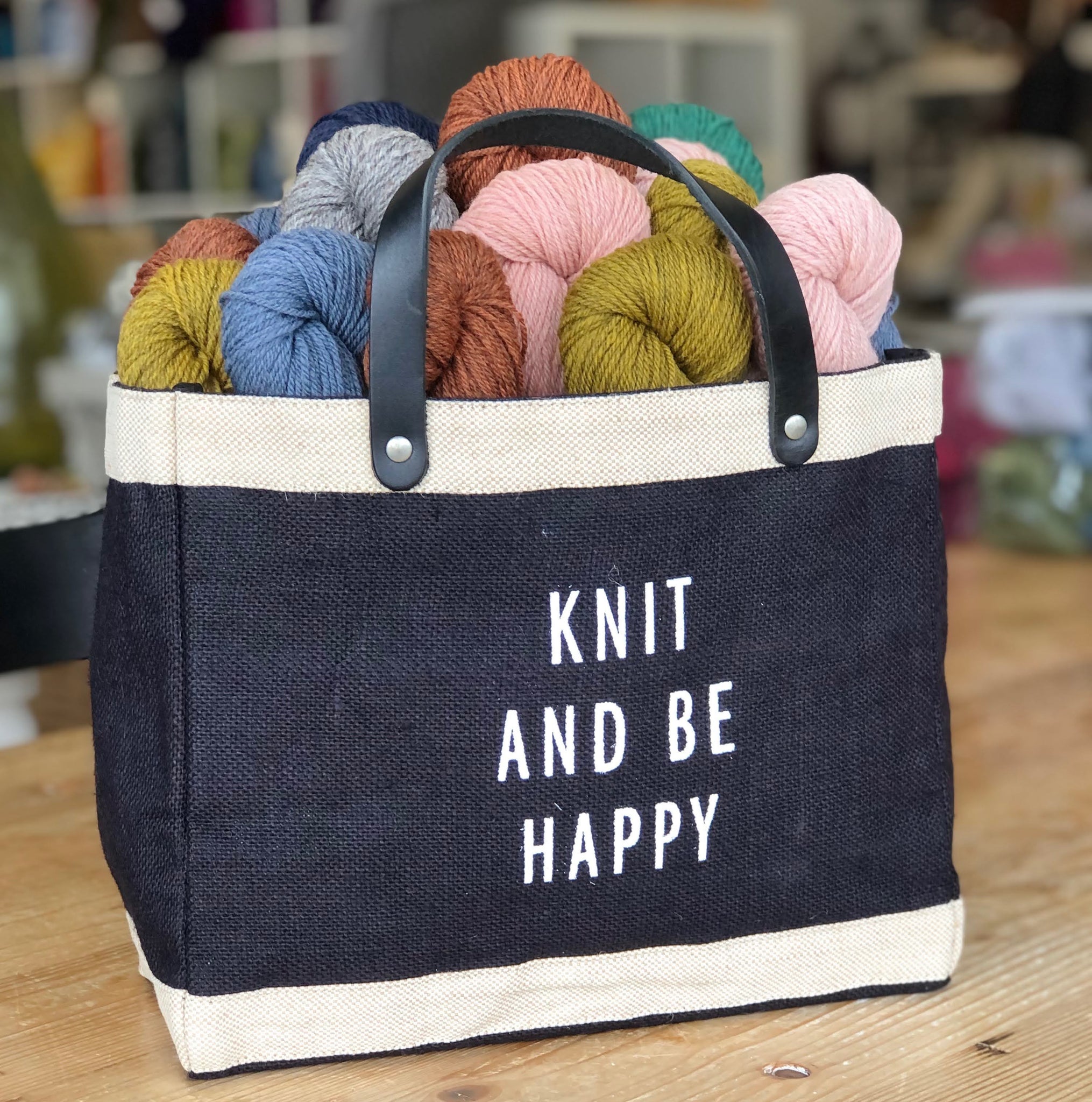 Knit and Be Happy Petite Market Bag