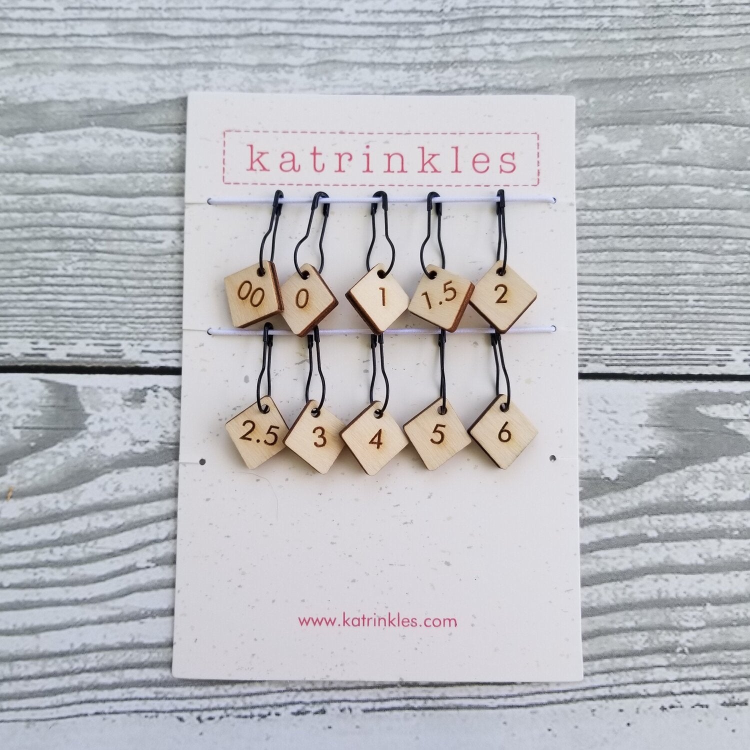 Needle Size Stitch Markers (US 00 to US 6)