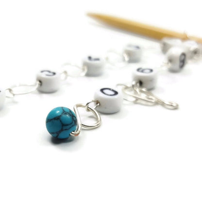 Medium Chain Knitting Row Counters (up to US 8 Needle/H Hook)