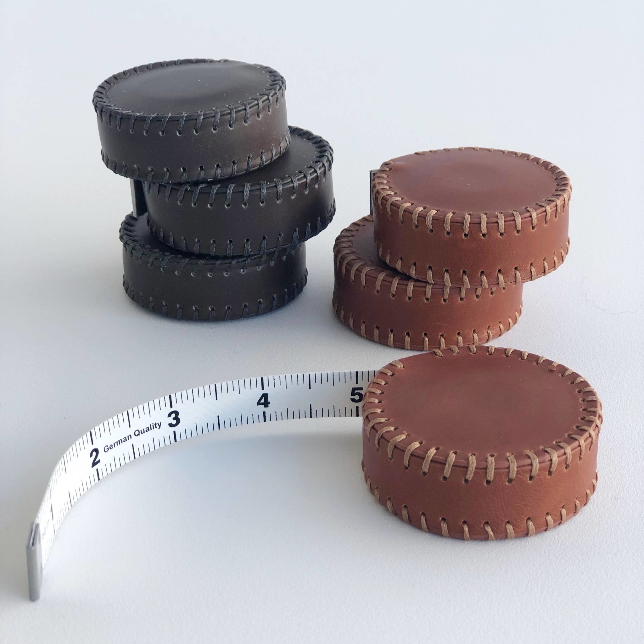 Hand-Stitched Leather Tape Measure