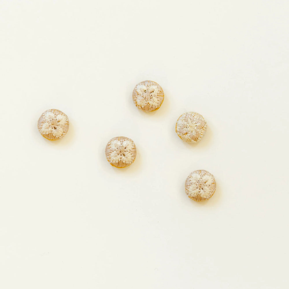 Ikigai Fiber Embroidered Buttons