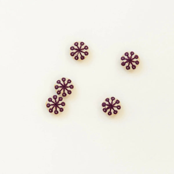Ikigai Fiber Embroidered Buttons