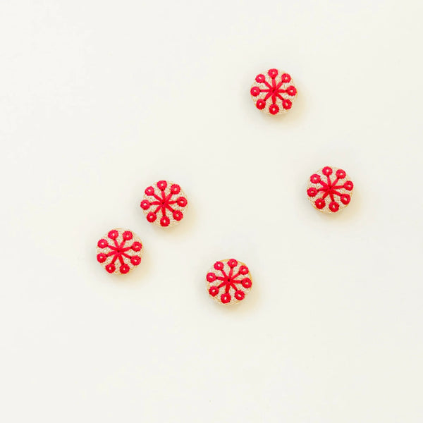 Ikigai Fiber Embroidered Buttons