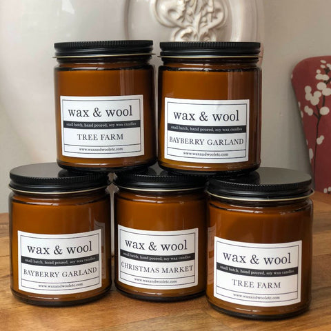 Wax and Wool Candles - Holiday Collection
