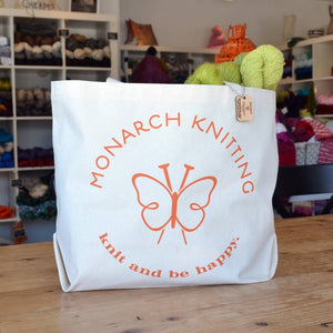 Monarch Knitting Tote Bag