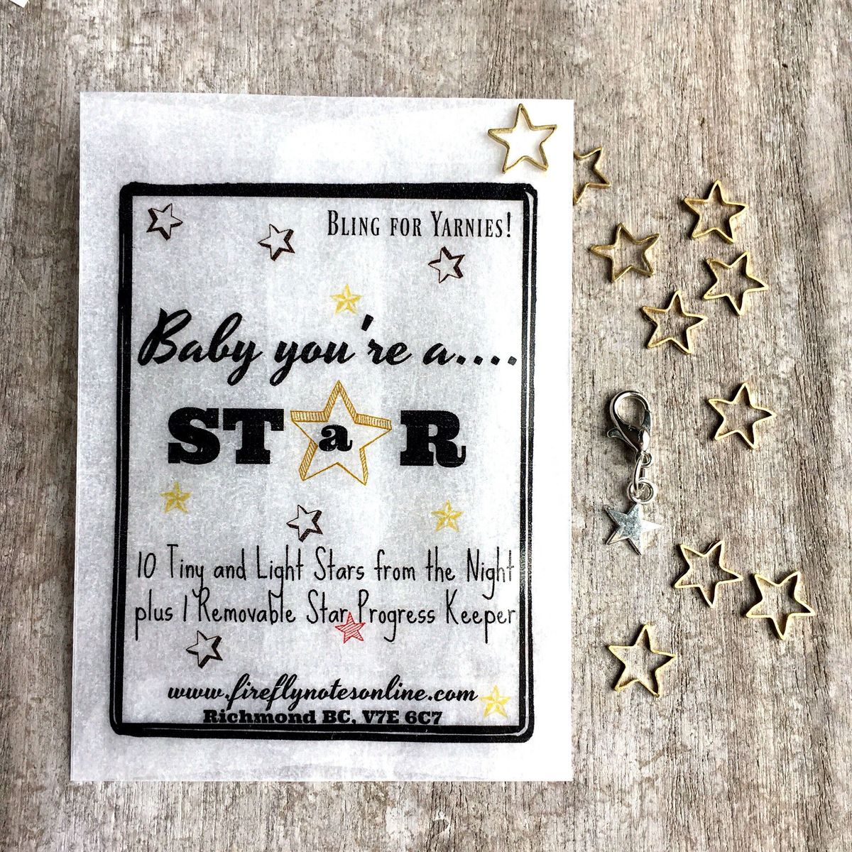 Stars Stitch Marker Set