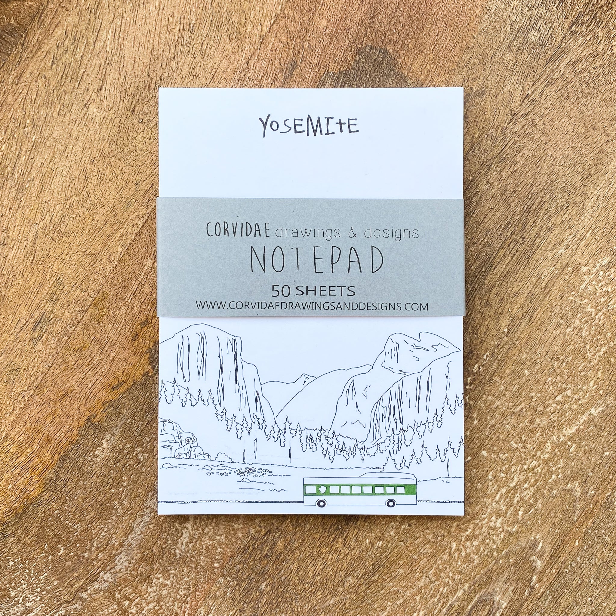 Corvidae Yosemite Park Notepad